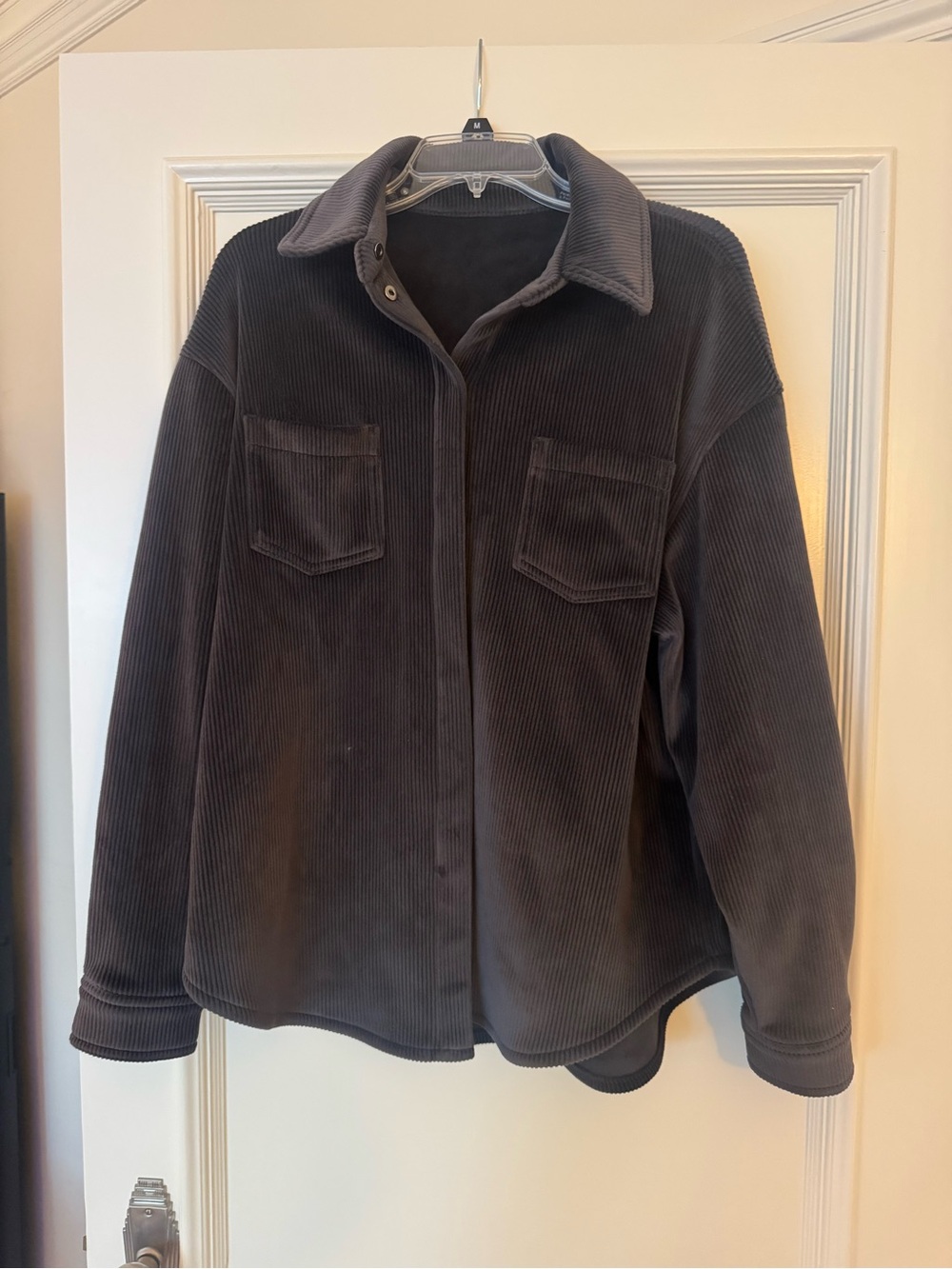 ALO Mountainside ribbed velour shacket size M - Picture 3 of 5